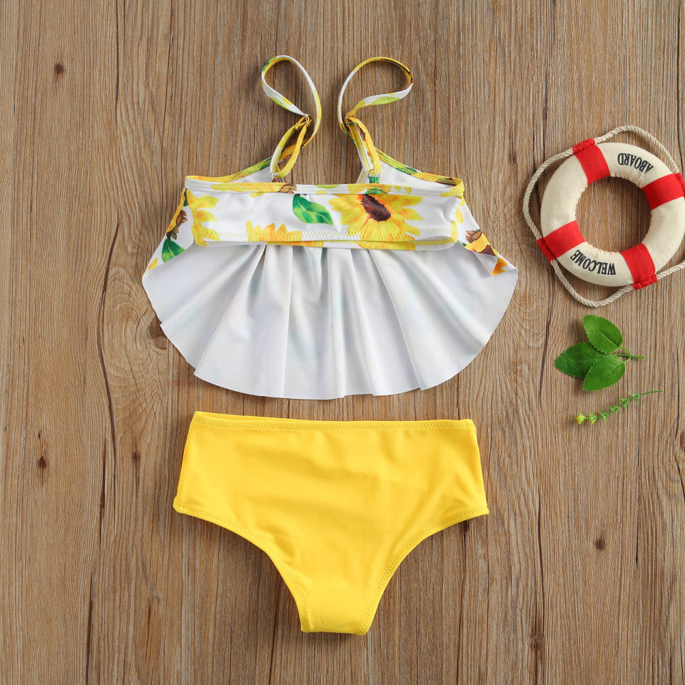 Costum de baie Floarea soarelui din 2 piese