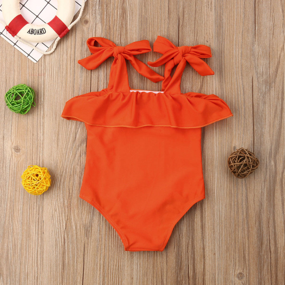 Costum de baie portocaliu