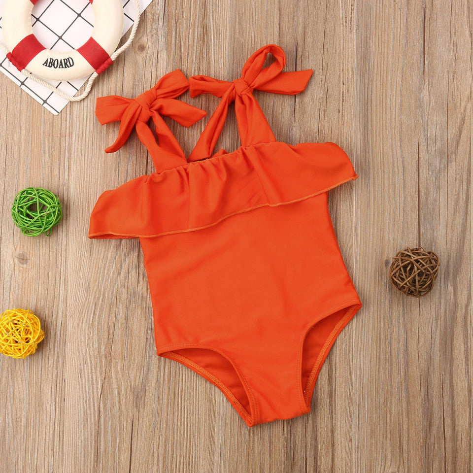 Costum de baie portocaliu