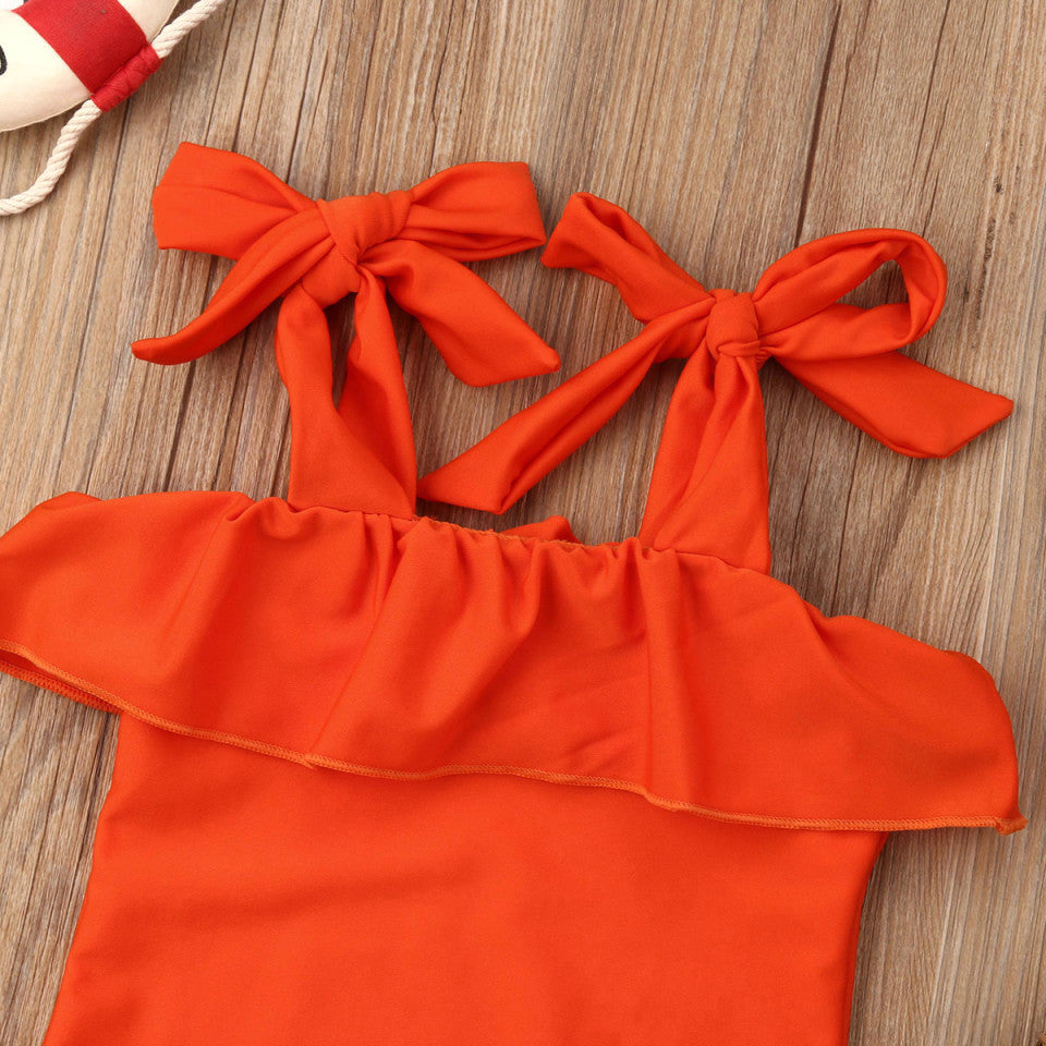 Costum de baie portocaliu