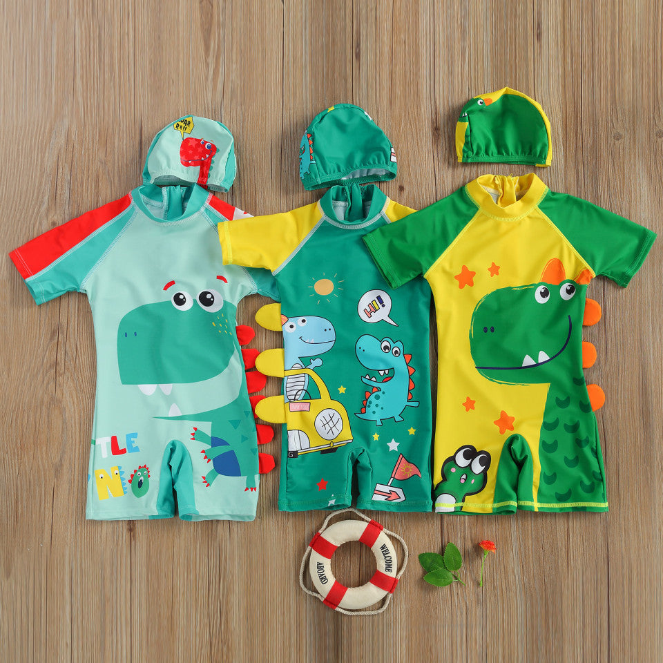 Costum intreg de surf cu dinozauri