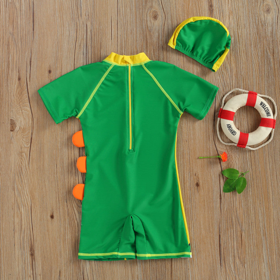 Costum intreg de surf cu dinozauri