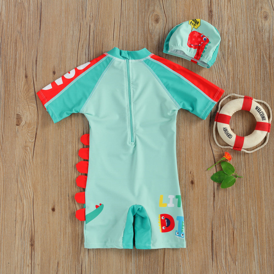 Costum intreg de surf cu dinozauri