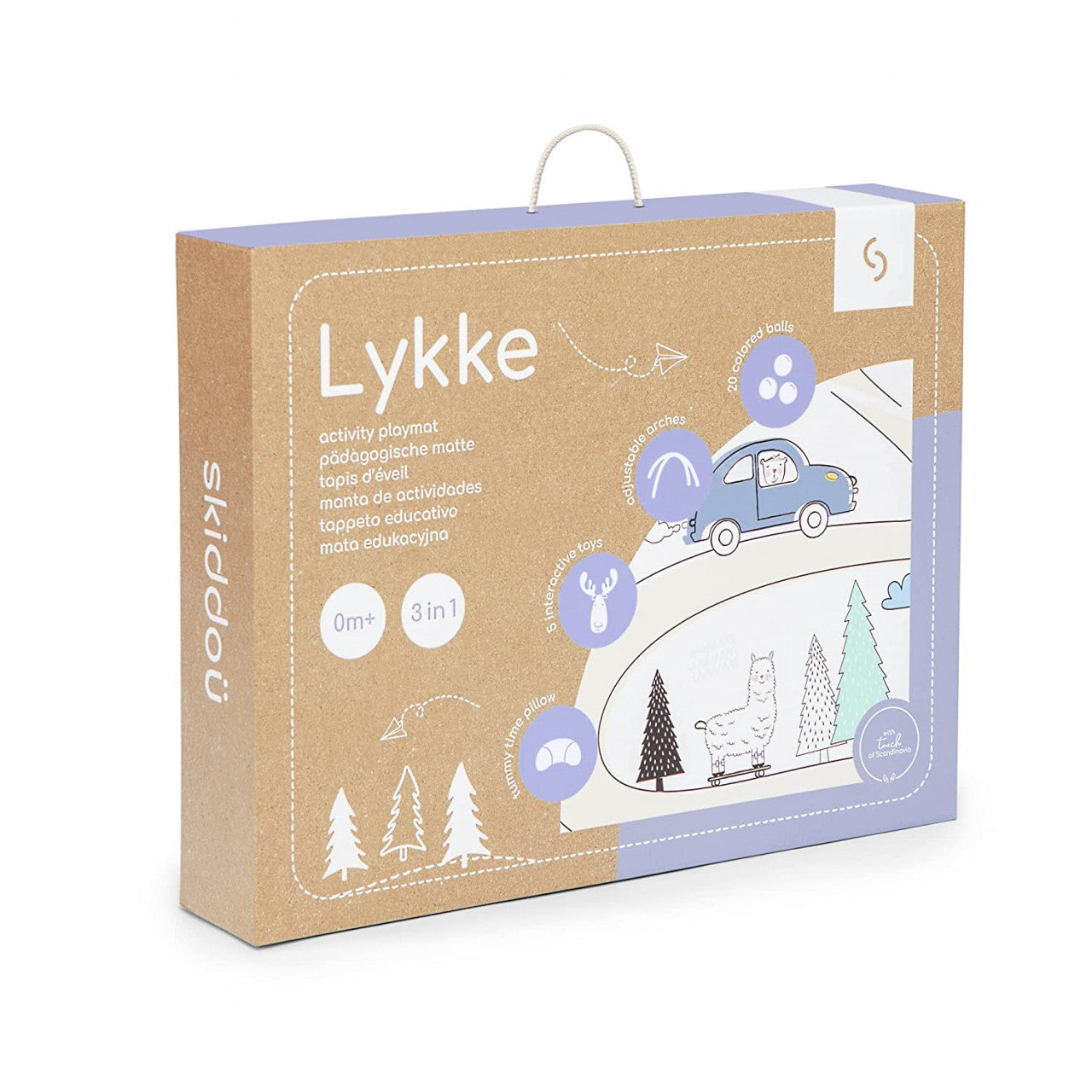 Covoras senzorial si educativ 3 in 1 Lykke, Skiddou