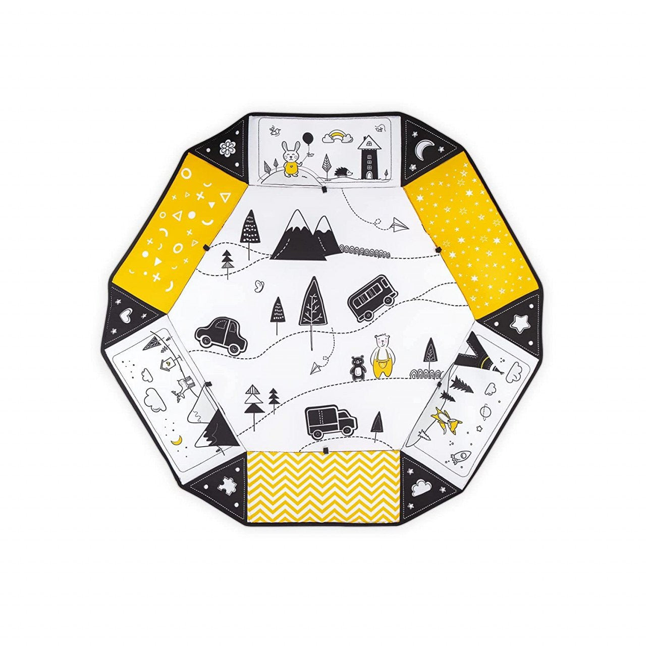 Covoras senzorial si educativ 3 in 1 Smil, Skiddou