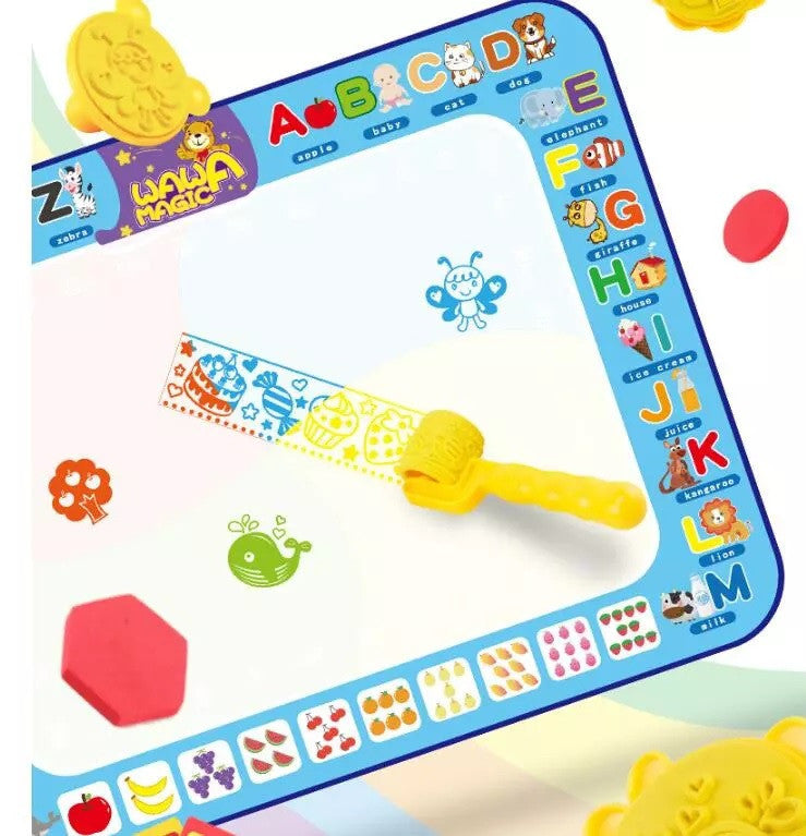 Covorasul Magic Drool - 100x80cm - Jucarie educativa de colorat cu apa