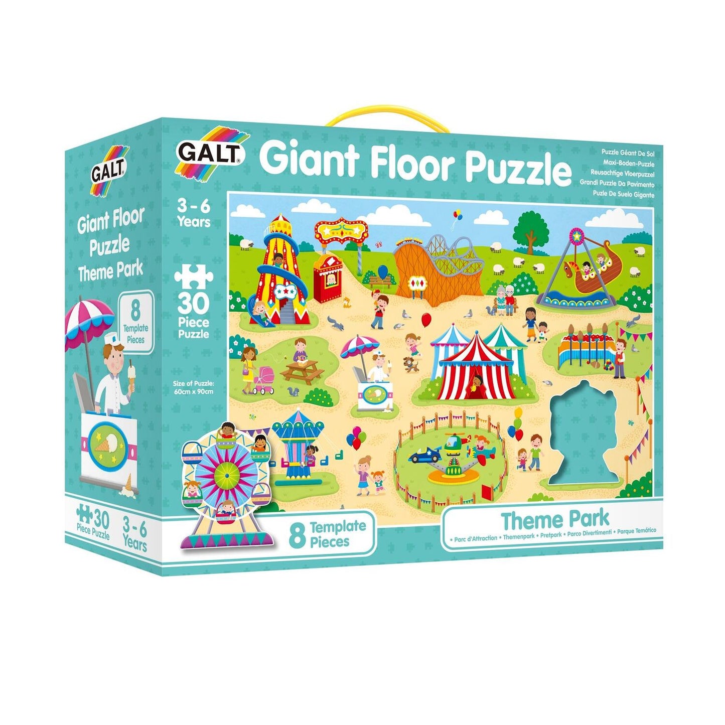 Puzzle Podea: Parcul de distractii (30 piese)