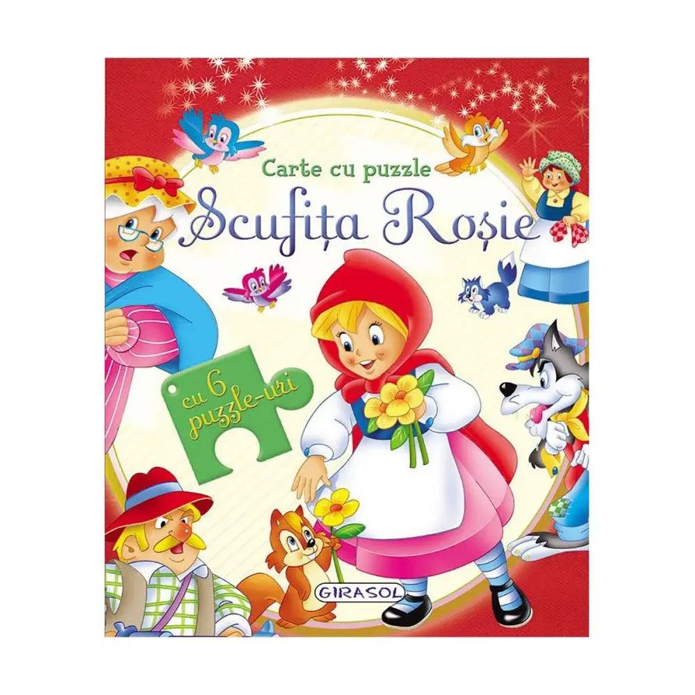 Carte cu puzzle - Scufita rosie