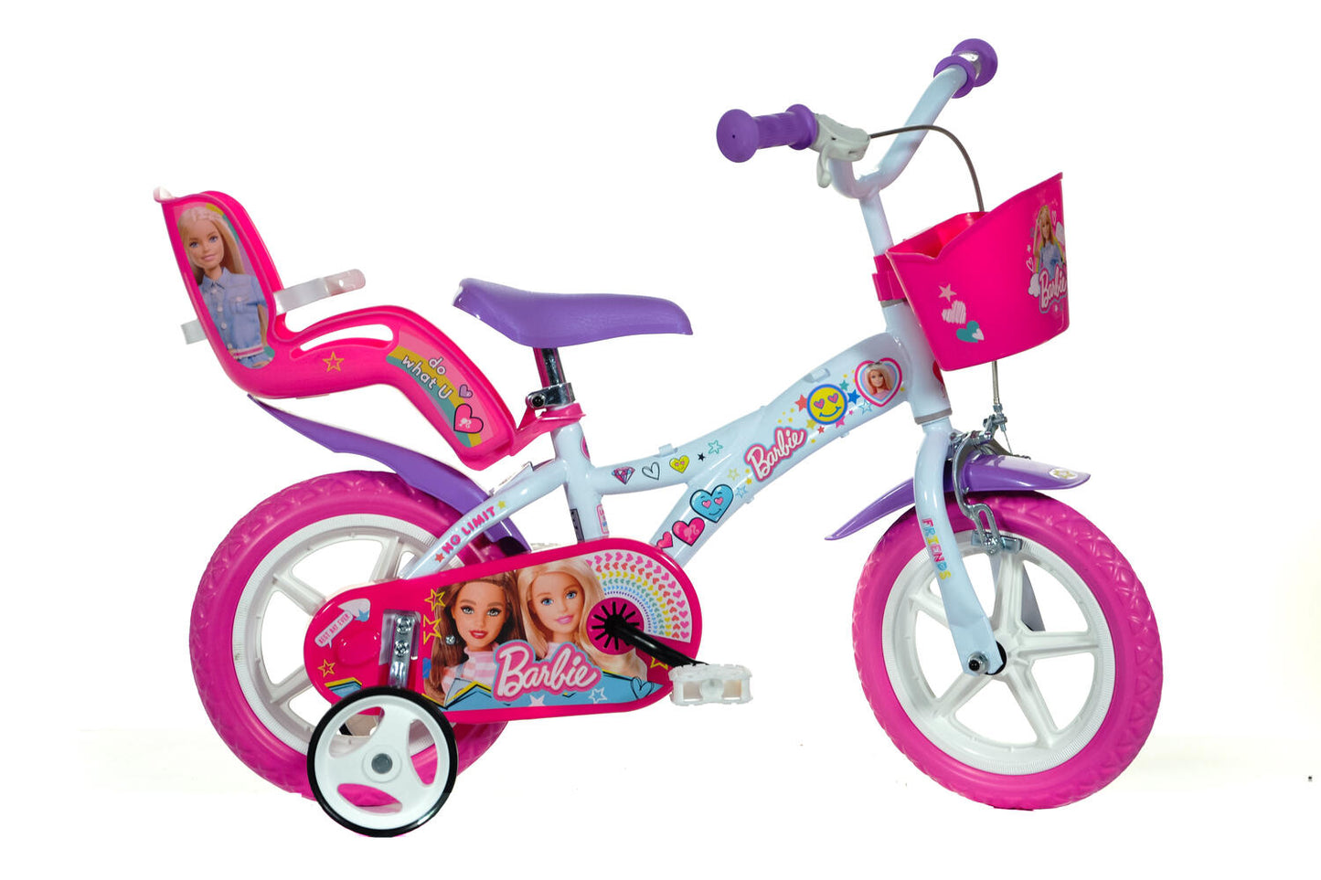 Bicicleta copii 12" - Barbie la plimbare