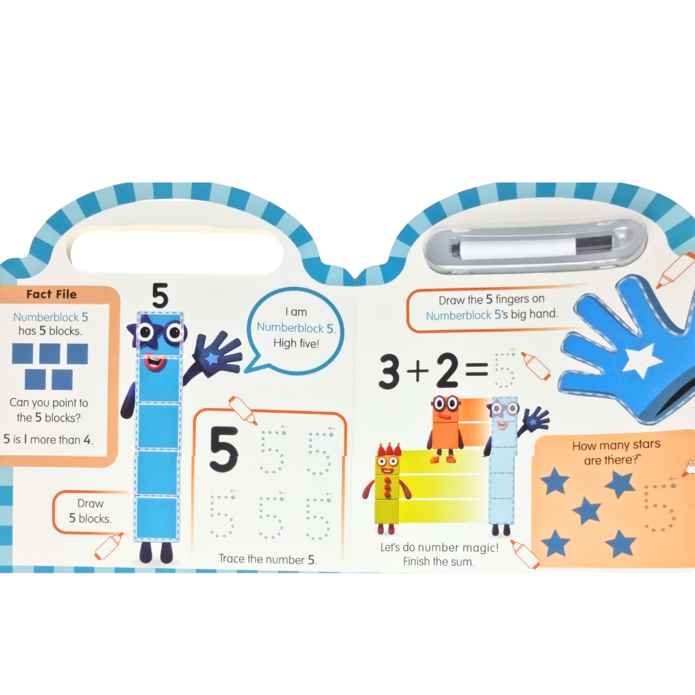 Carticica Scriu si sterg Numberblocks 123