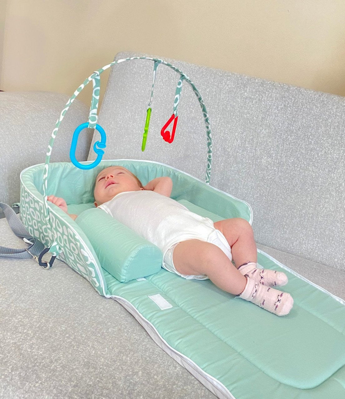 Geanta multifunctionala 3 in 1, BabyJem, 60x100 cm