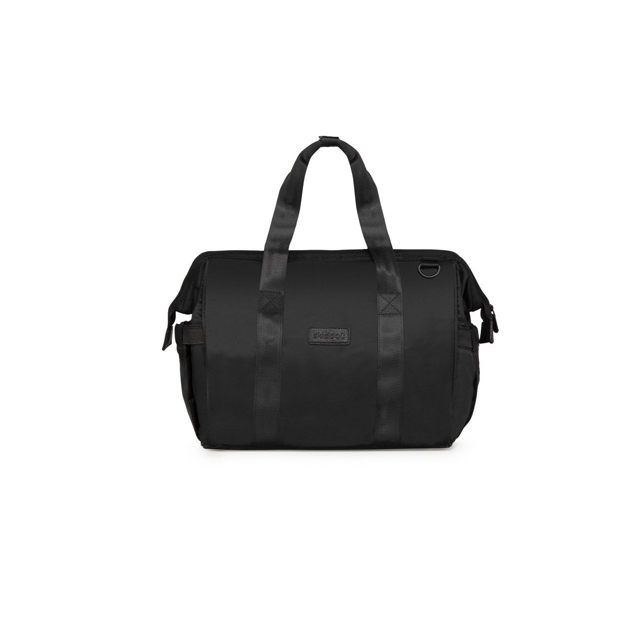 Geanta multifunctionala pentru parinti Inger, Onyz Leather, Negru, Skiddou
