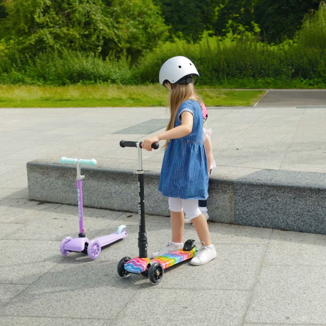 Trotineta cu 3 roti pliabila cu lumini - Scooter Astro Dream