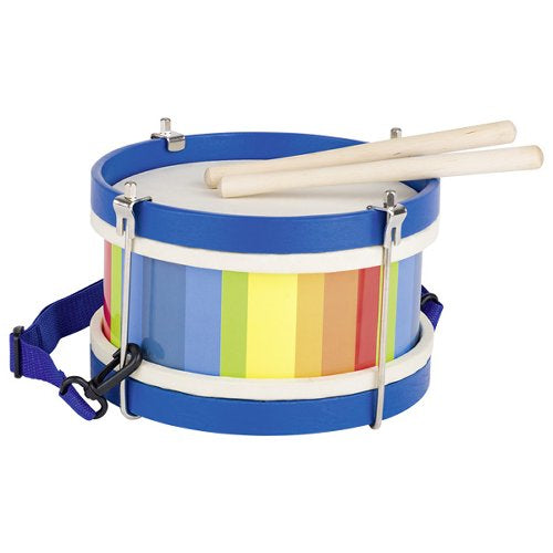 Instrument muzical pentru copii, toba cu bretea de umar, curcubeu