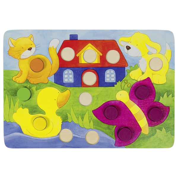 Joc de atentie si invatare culori cu zaruri