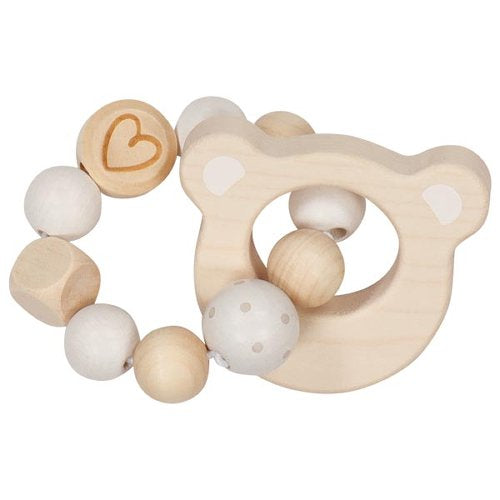 Jucarile zornaitoare din lemn pastel - model ursulet