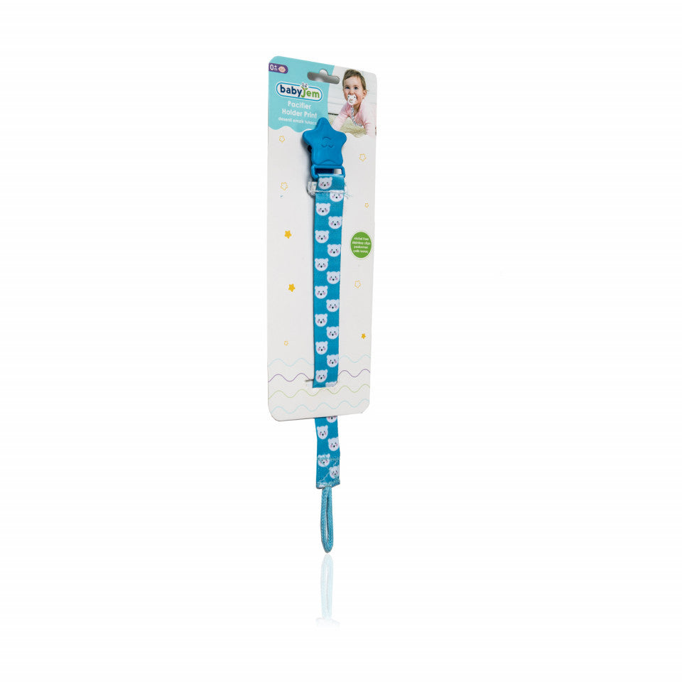 Lantisor pentru suzeta din material textil Bear