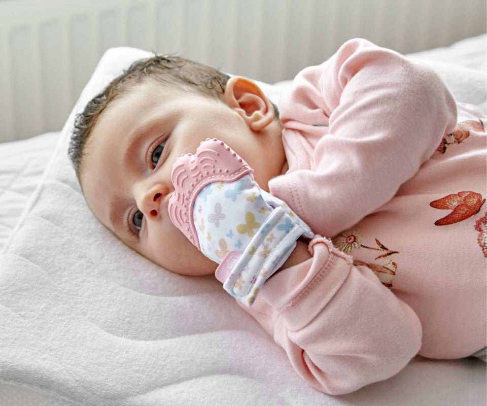 Manusa bebelusi pentru dentitie Butterfly BabyJem