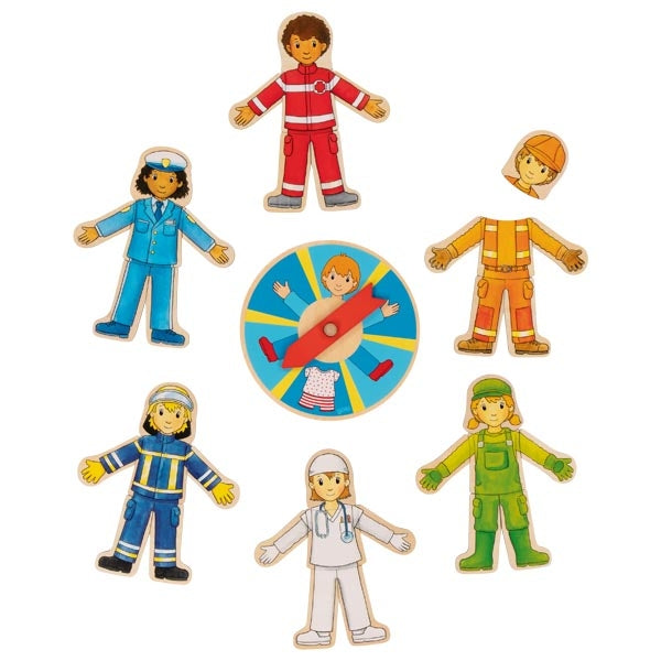 Meserii - Puzzle din lemn figurine