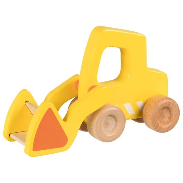Micul santierist - Buldozer din lemn - Material joc de rol bebelusi
