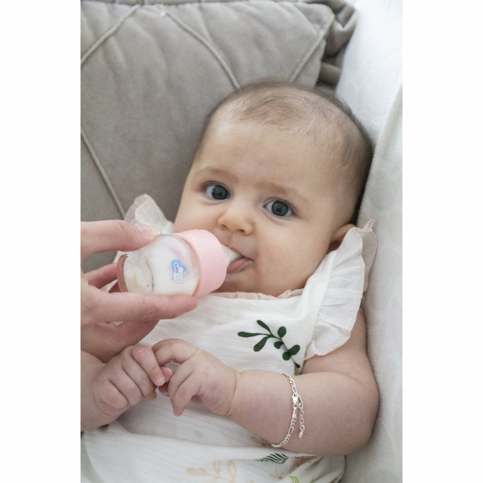 Mini biberon 2 in 1 Cana si biberon din sticla BabyJem 30 ml