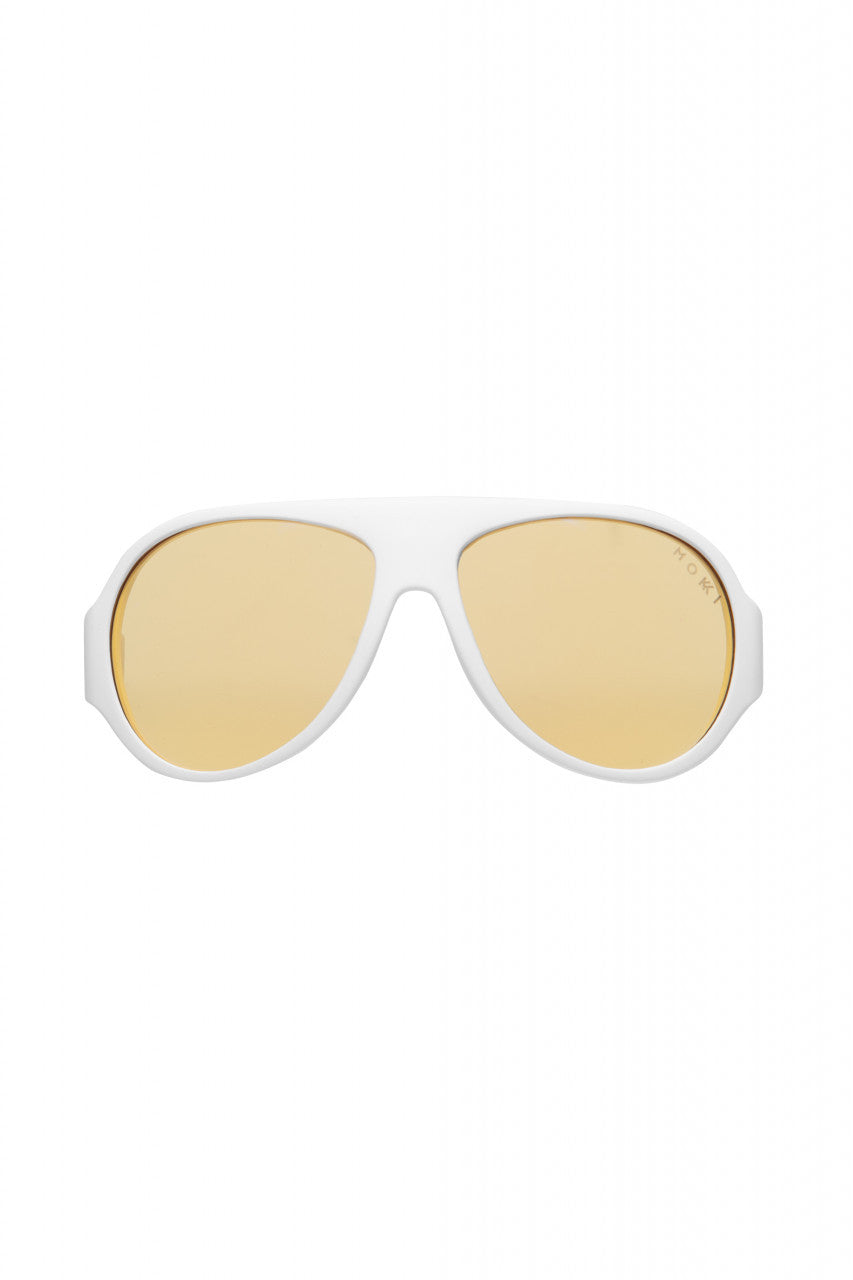 Ochelari de soare pentru copii MOKKI Click & Change ScreenSafe, protectie ecran, 2-5 ani, alb