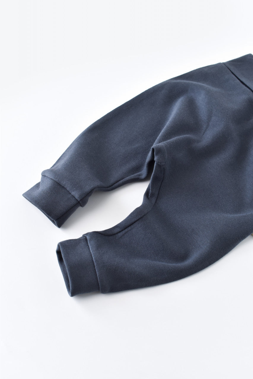 Pantaloni Bebe Unisex din bumbac organic Bleumarin