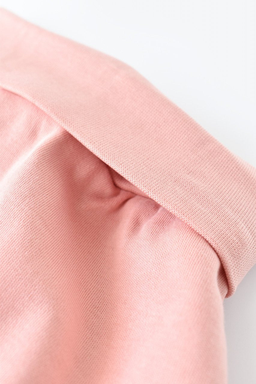 Pantaloni Bebe Unisex din bumbac organic Roz pudra