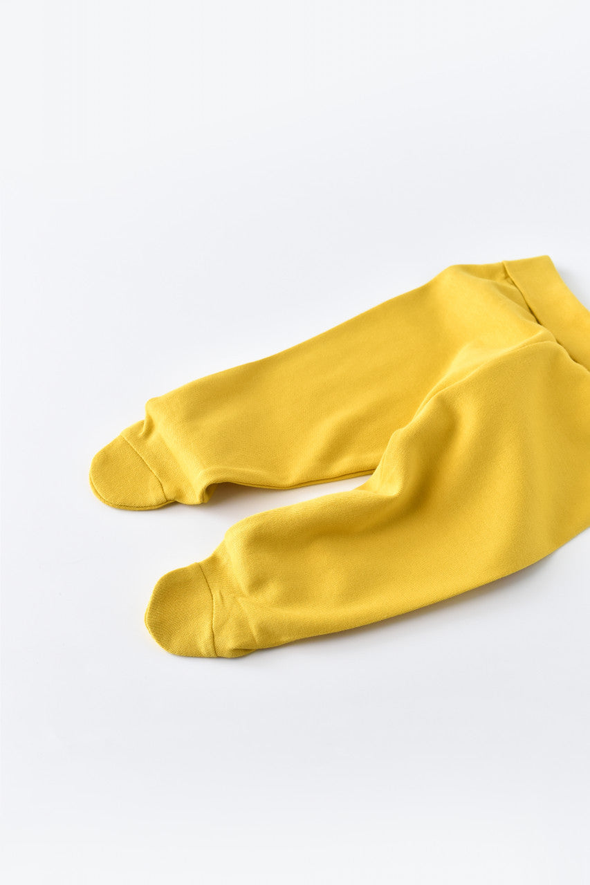 Pantaloni cu Botosei - Bumbac organic Galben pal