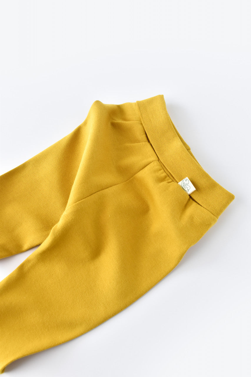 Pantaloni cu Botosei - Bumbac organic Galben