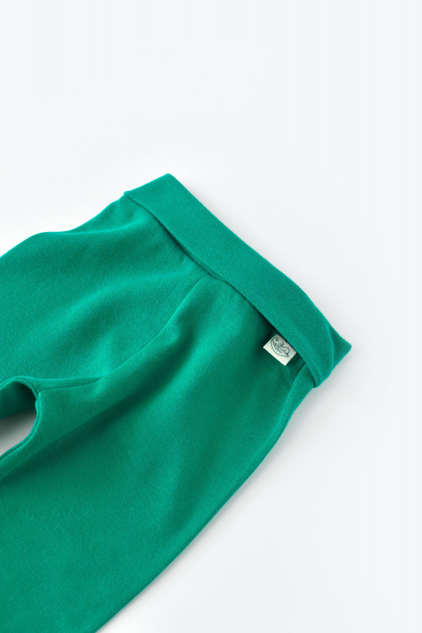 Pantaloni cu Botosei - Bumbac organic Verde