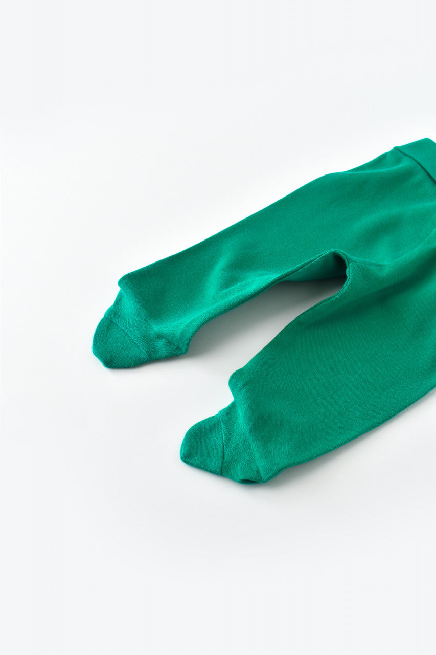 Pantaloni cu Botosei - Bumbac organic Verde