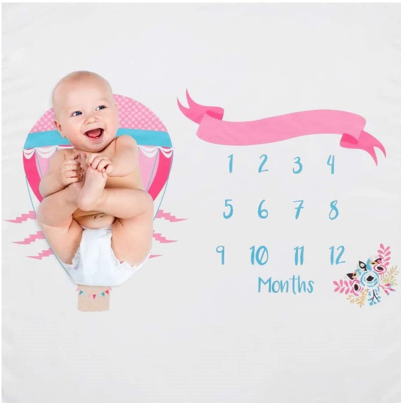 Paturica Milestone subtire pentru fotografii memorabile Balon