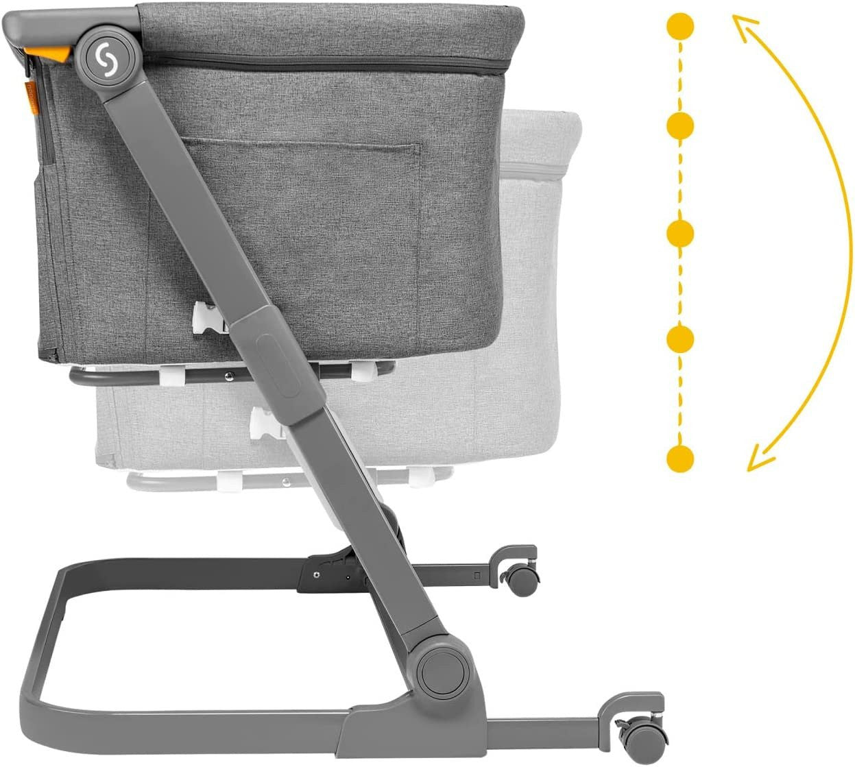 Patut 3 in 1 co-sleeping Natt, Evening Dream, Gri inchis, Skiddou