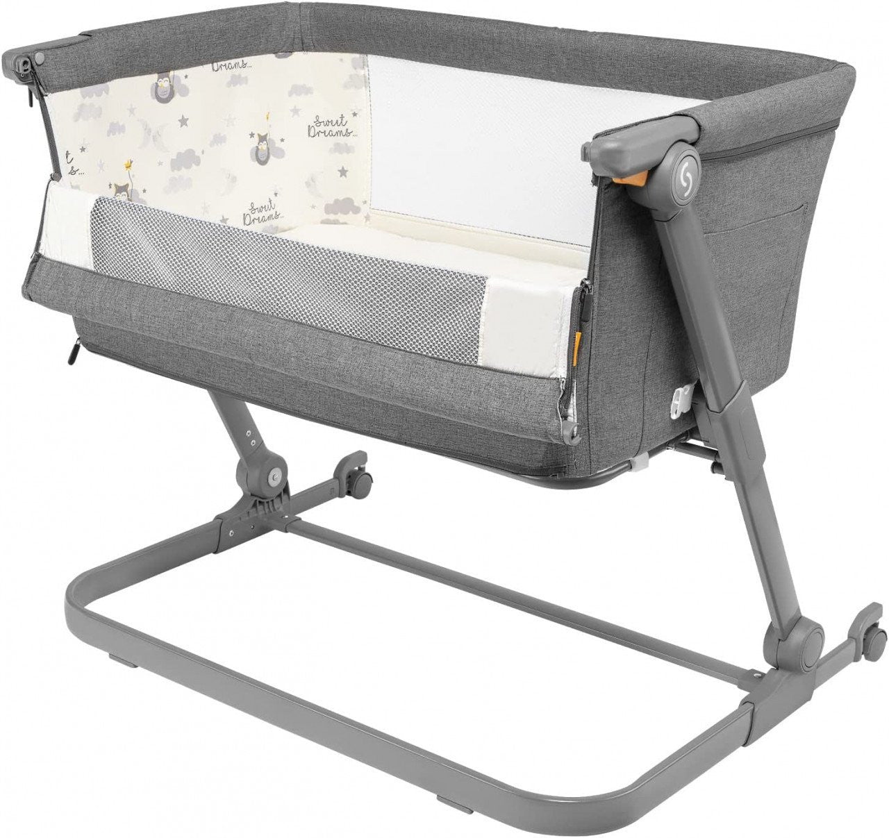 Patut 3 in 1 co-sleeping Natt, Evening Dream, Gri inchis, Skiddou