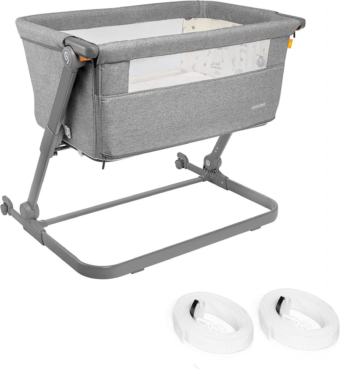 Patut 3 in 1 co-sleeping Natt, Normandic Dream, Gri deschis, Skiddou