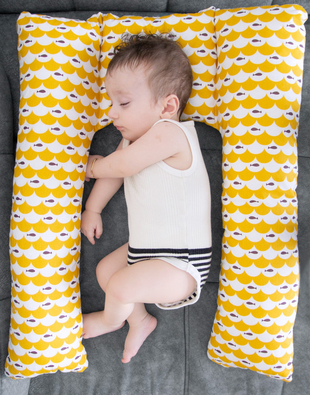 Perna 3 in 1 : babynest, pentru gravide si pentru alaptare in forma de U BabyJem