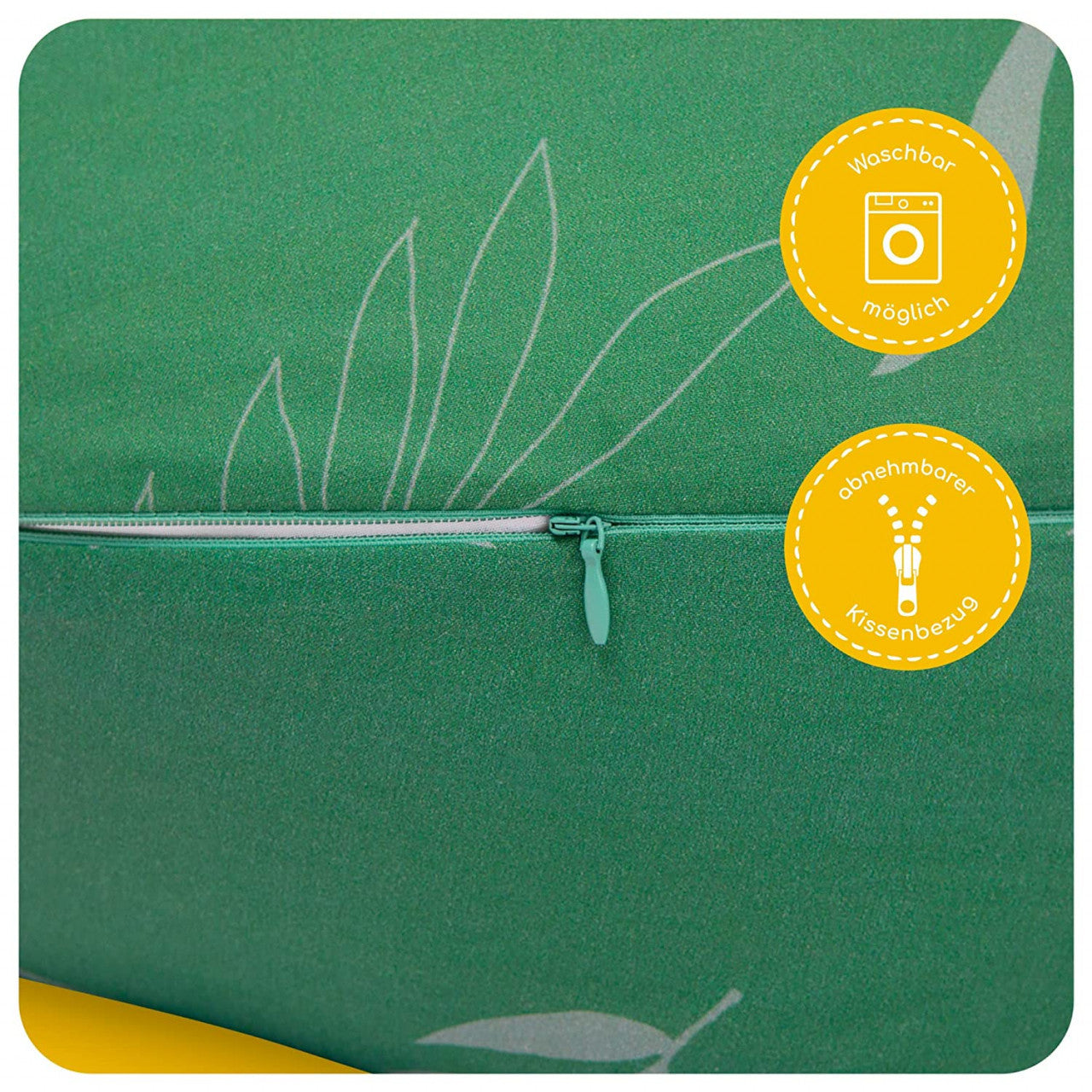 Perna pentru alaptat 2 in 1 Ammi+, Skiddou, Wild climber, Verde, 109 x 48 x 20 cm