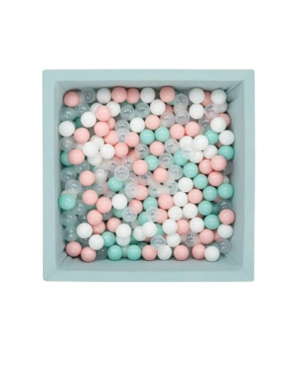 Piscina uscata cu bile, MamaToyz, 90x90x30cm, 250 bile multicolore