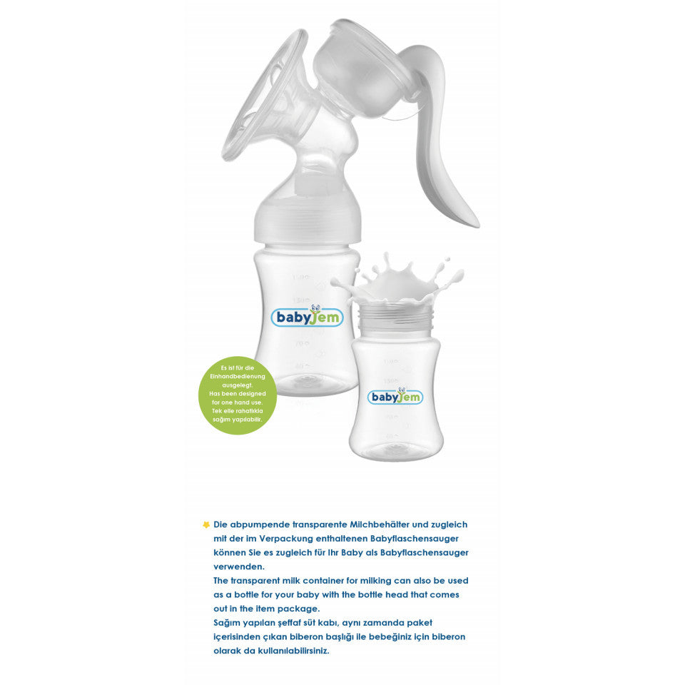 Pompa manuala pentru san BabyJem Breast Pump