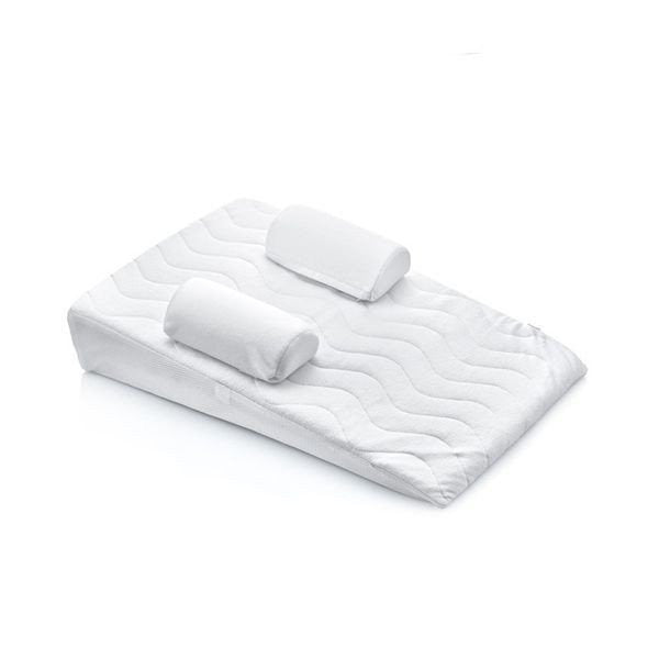 Pozitionator cu plan inclinat si penute Baby Eco Reflux White