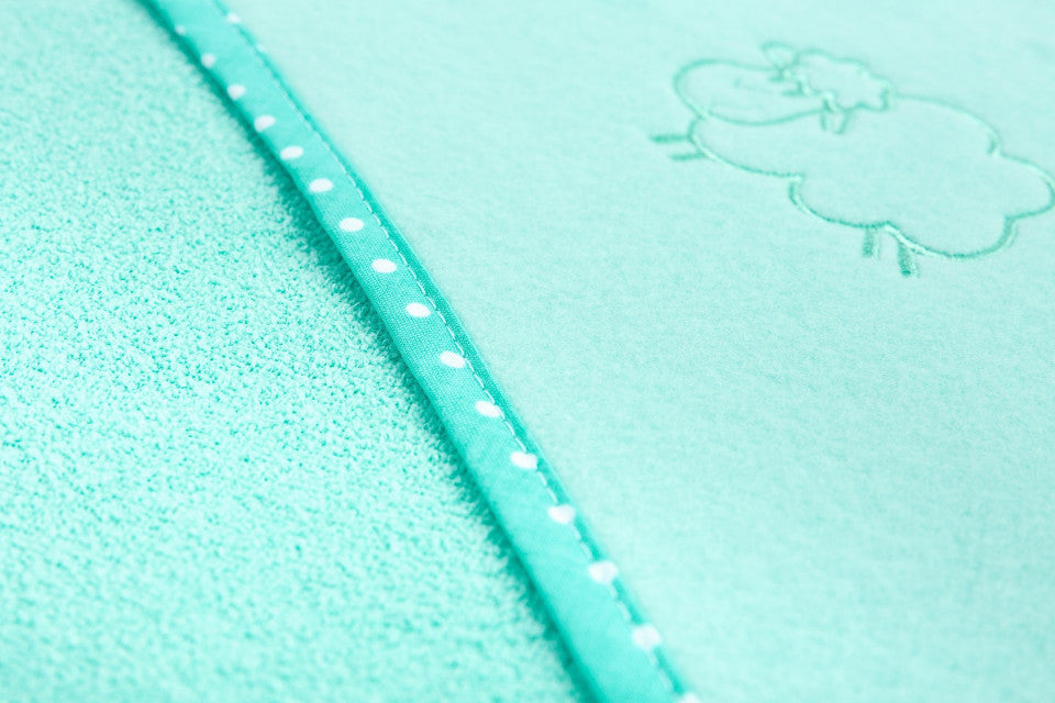 Prosop cu gluga Sensillo SHEEP 80x80 cm Turquoise