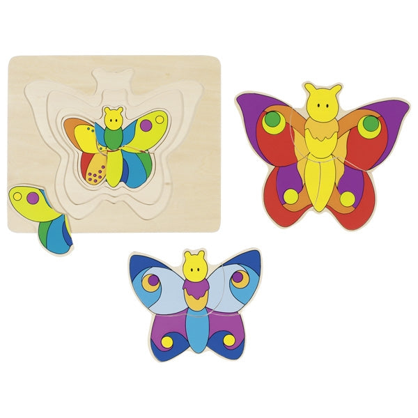Puzzle incastru - Fluturi