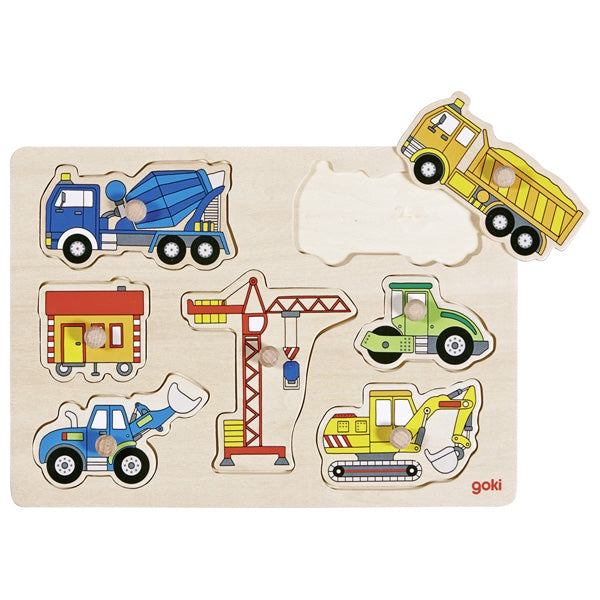 Puzzle incastru - Vehicule de santier