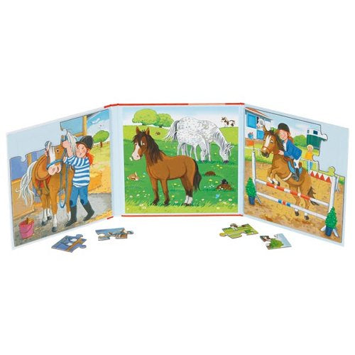 Puzzle magnetic sub forma de carte - travel size - Caluti, 40 piese