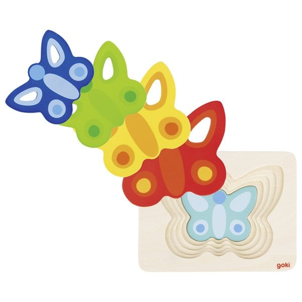 Puzzle incastru Fluturasi colorati
