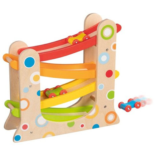 Rampa cu masinute multicolore - Incepe cursa!