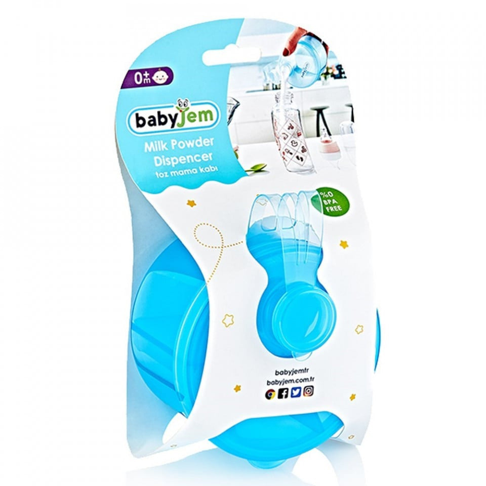 Recipient pentru lapte praf cu 3 compartimente BabyJem