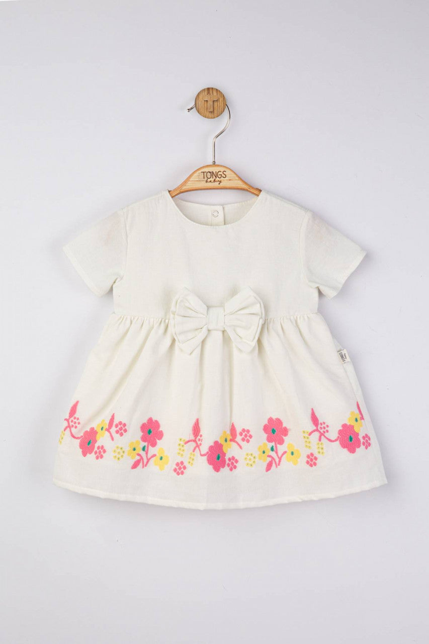 Rochita eleganta cu broderie pentru fetite, Tongs baby