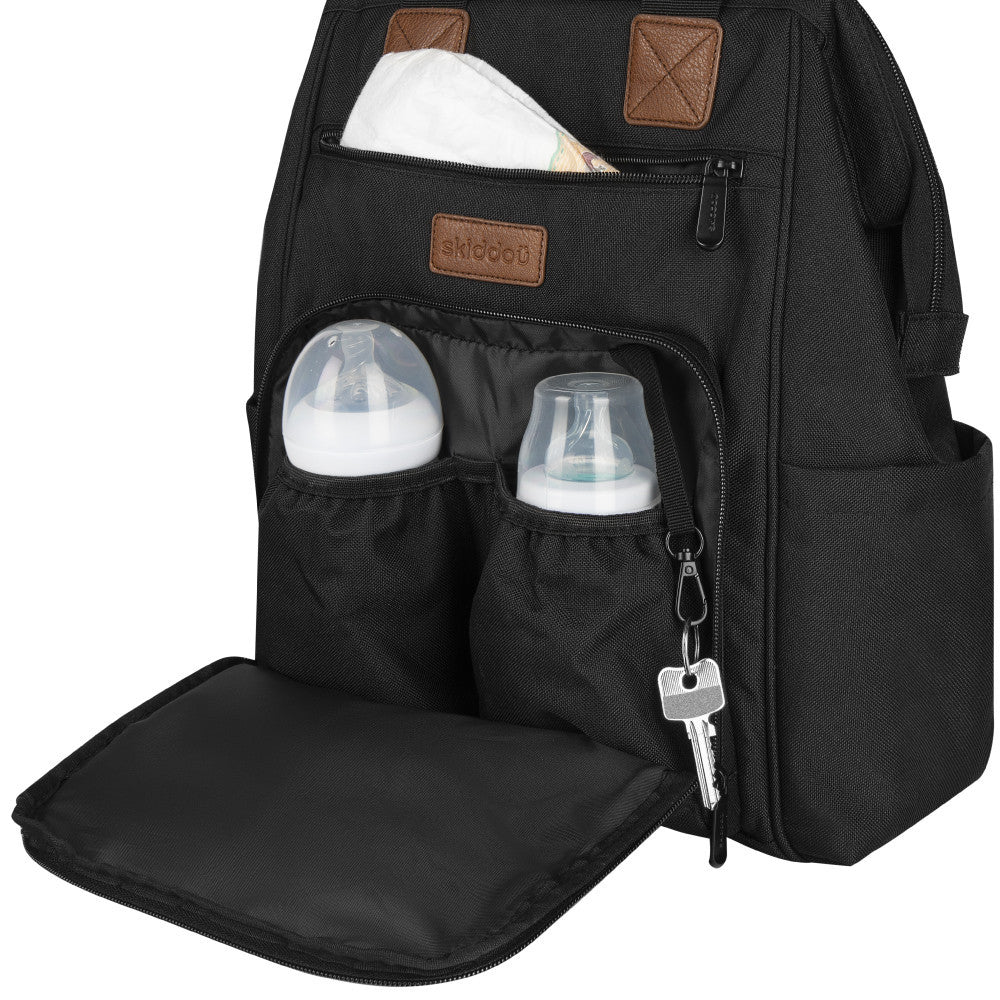Rucsac multifunctional mamici Astrid, Onyx, Negru, Skiddou